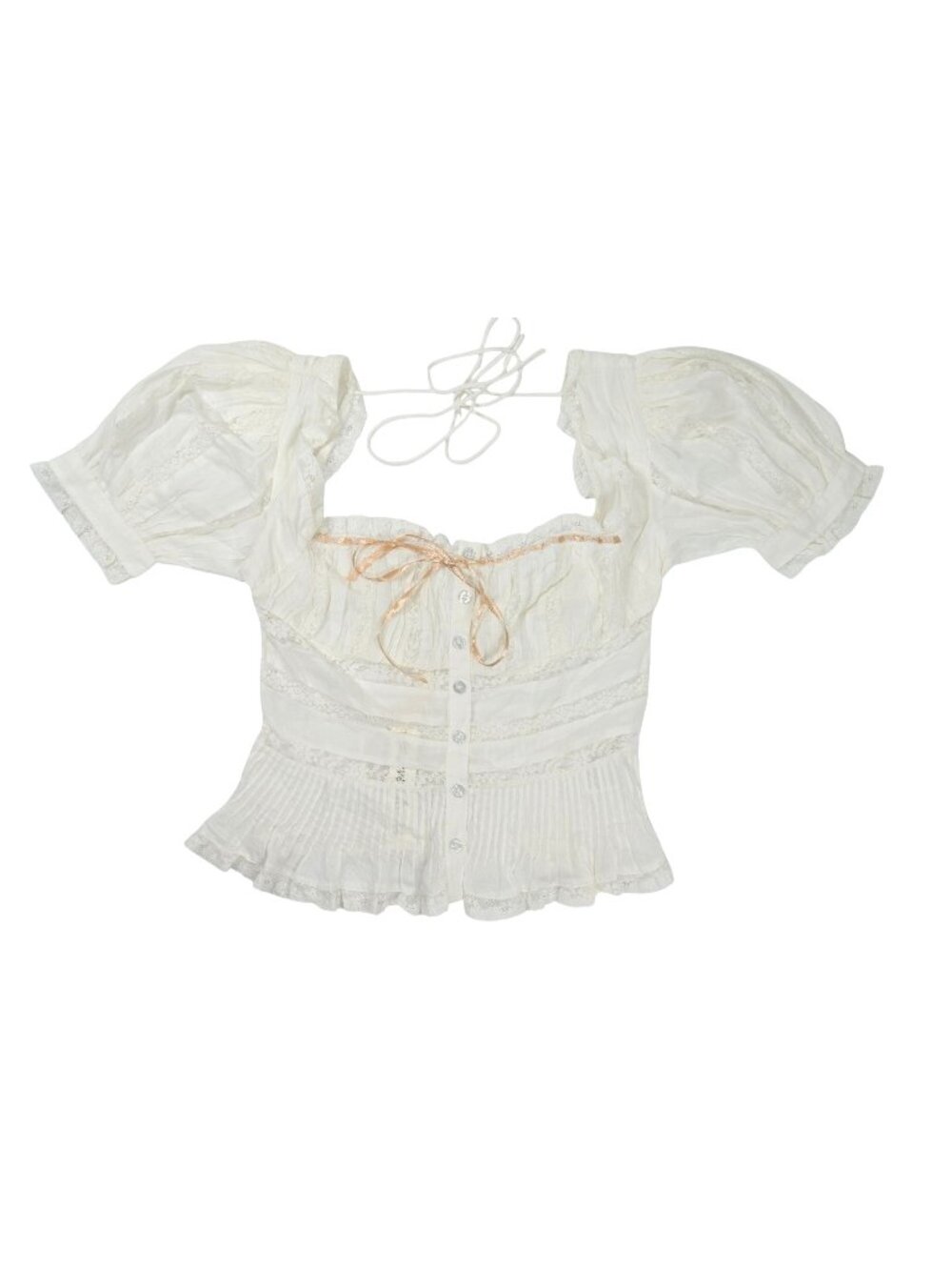 For Love & Lemons Victorian Top in White